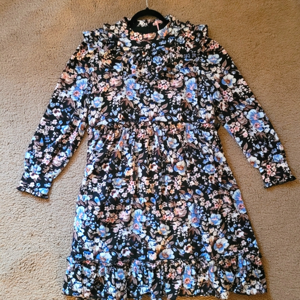 Udel Print Ruffle Dress